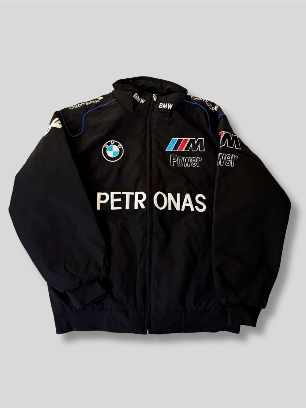 BMW Black Racing Jacket with M Power and Petronas Logos
